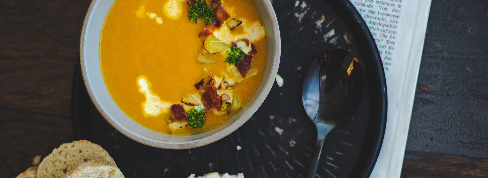 Süßkartoffelsuppe mit Möhren