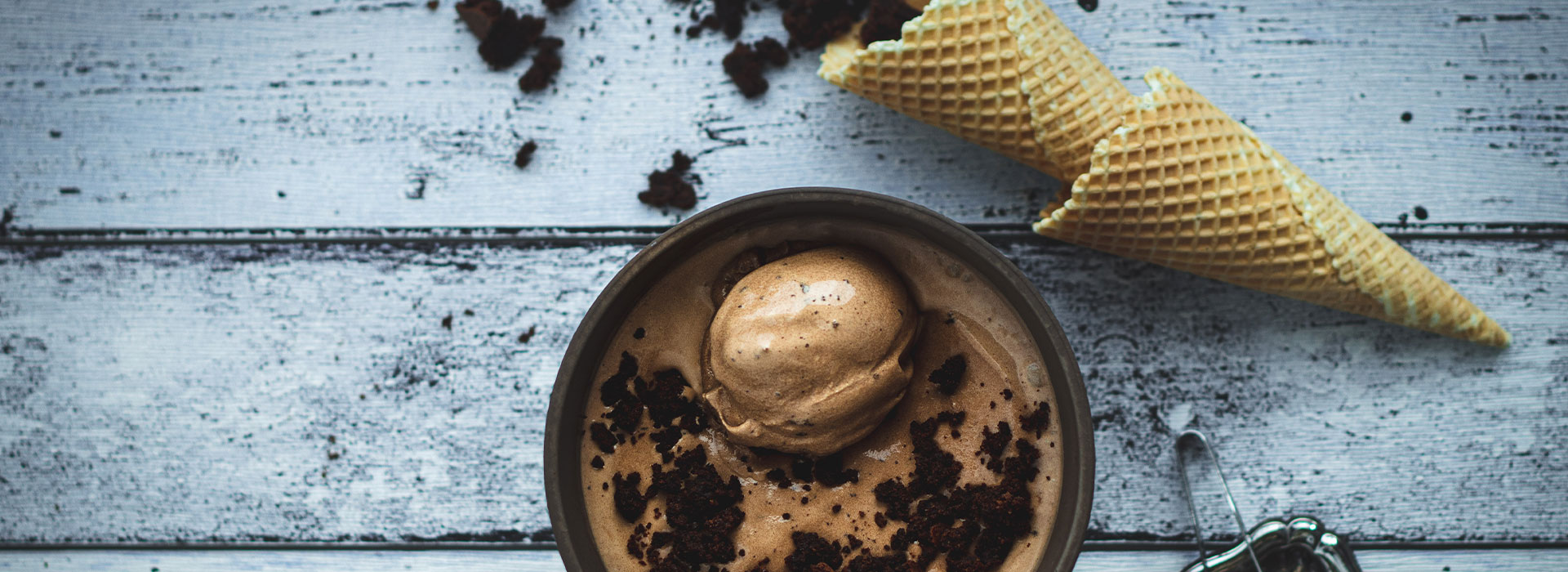 Schokoladen-Brownie-Eis