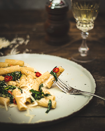 Penne mit Gorgonzola