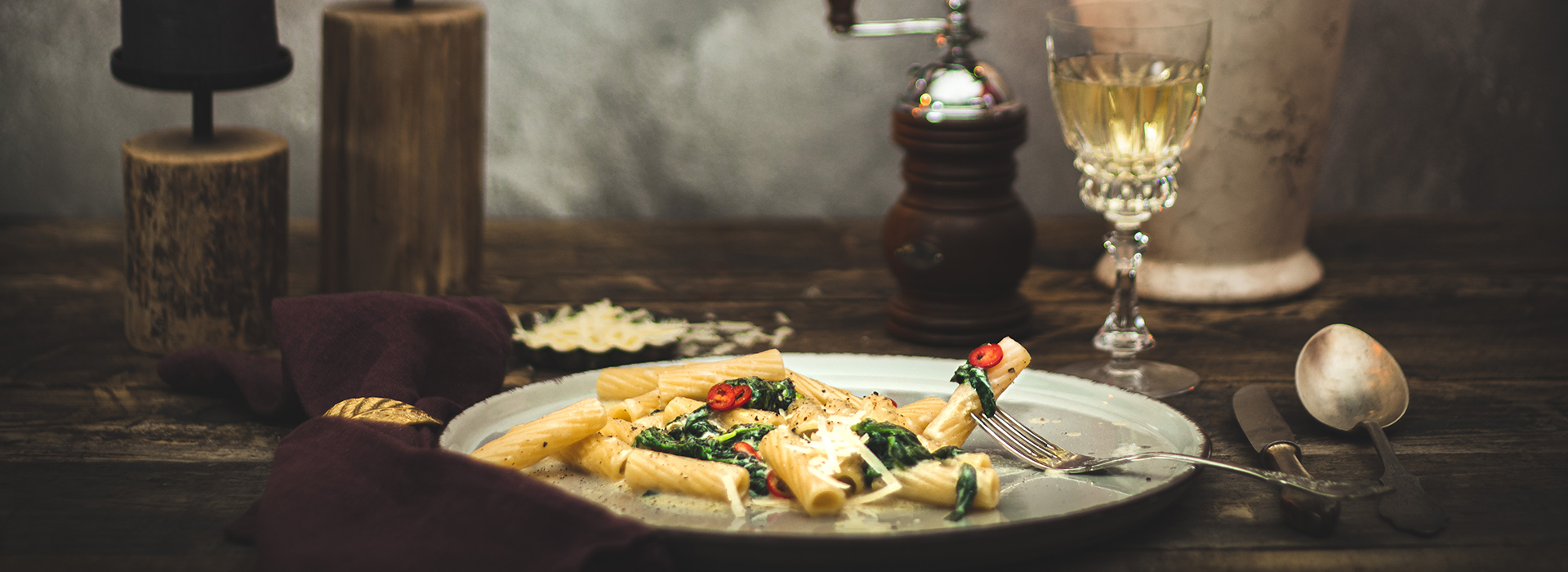 Penne mit Gorgonzola