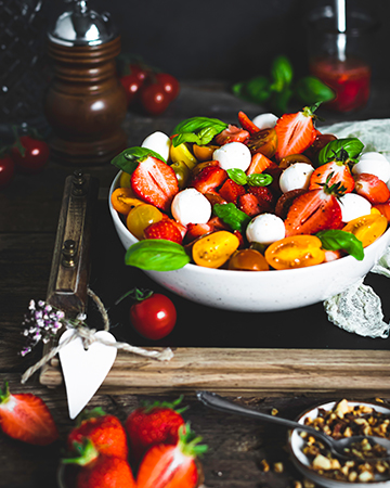 Erdbeere-Tomaten-Salat