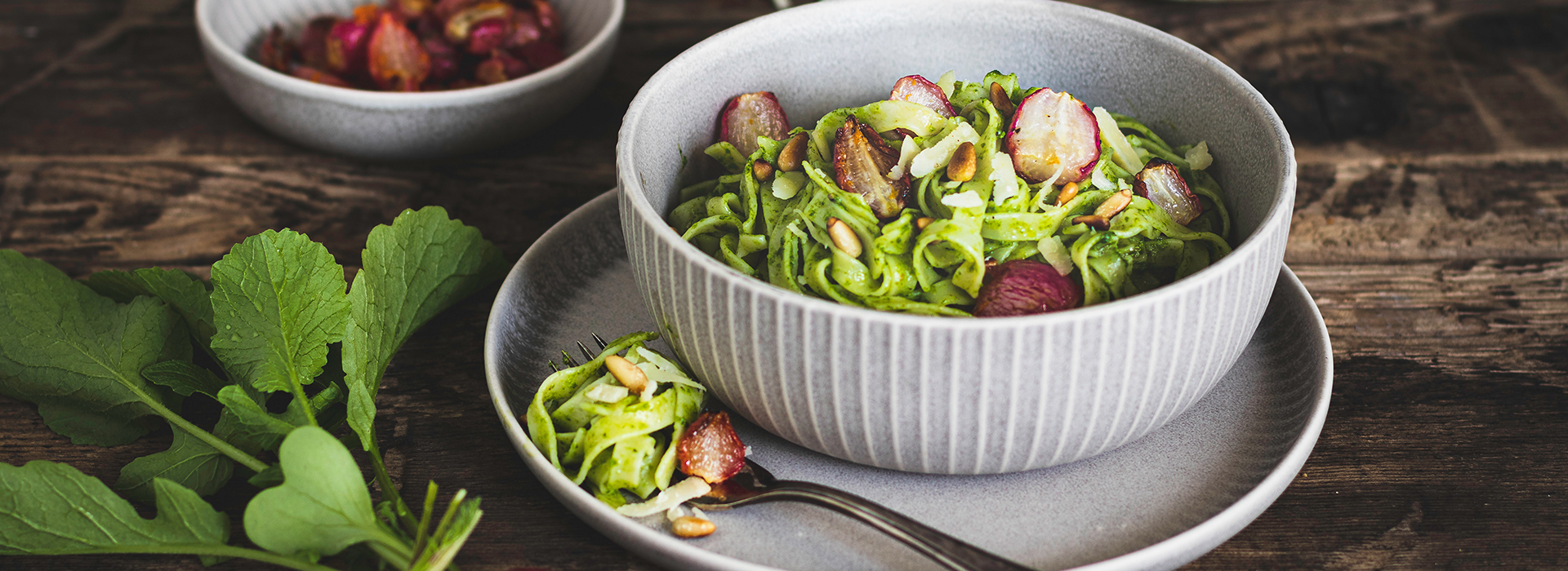 Radieschen-Pesto mit Pasta